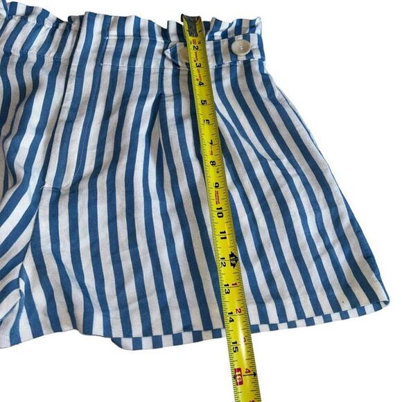 Zara l Striped Pleated Shorts XL - Picture 4 of 10